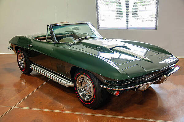 Wall Art featuring the photograph 1967 Chevy Corvette by Flees Photos