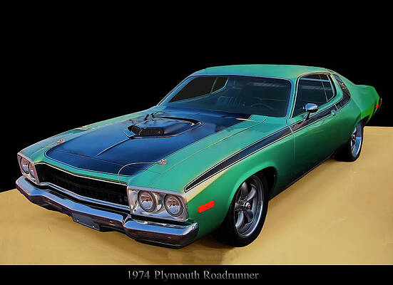 Transportation Photograph - 1974 Plymouth Roadrunner by Flees Photos