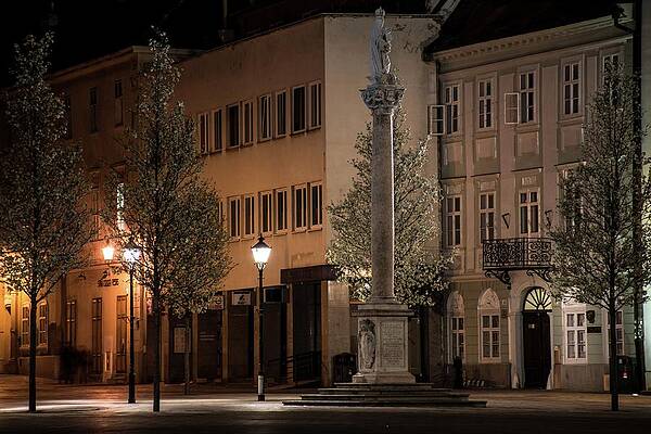 Landmark Photograph - Bratislava At Night #2 by Robert Grac