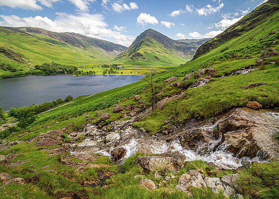 Sky Wall Art featuring the photograph Buttermere Views #2 by Shirley Mitchell