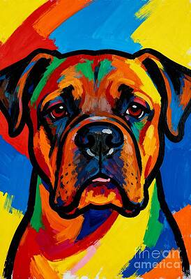 BOXER 油絵アート BOXER 油絵アート BOXER 油絵アート Boxer (boxing