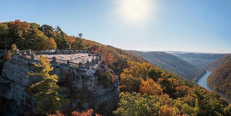 Usa Photograph - Coopers Rock Panorama In West Virginia With Fall Colors #2 by Steven Heap