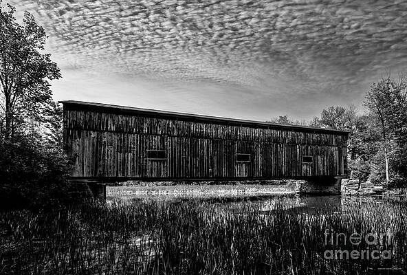 Addison County Photograph - Covered Railroad Bridge In East Shoreham, Vermont #2 by Eric Killorin