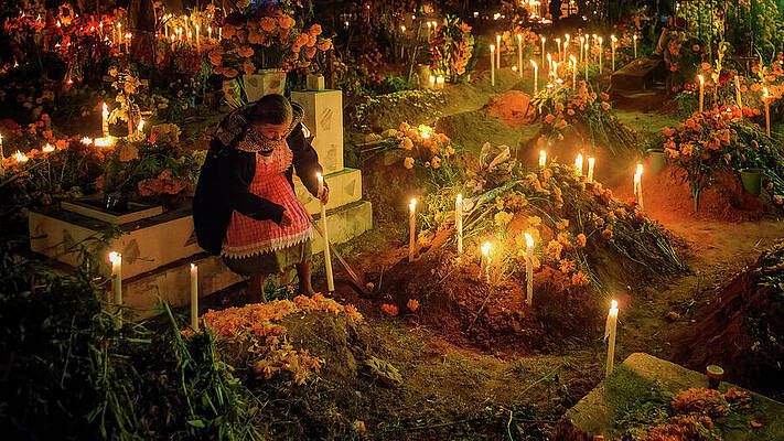 Heritage Wall Art featuring the photograph Day Of The Dead, Xoxocotlan #3 by Steven Dos Remedios