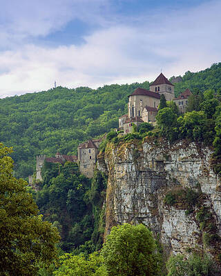 Scenic Photograph - Europe, France, St Cirq Lapopie, Historic Clifftop Village Touri #2 by Seeables Visual Arts