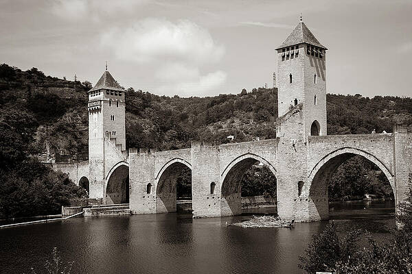Historic Stone Bridge with Towers Photograph