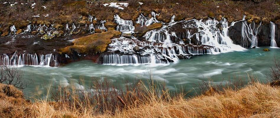 Wild Wall Art featuring the photograph Hraunfossar #9 by Robert Grac