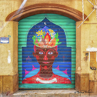 Heritage Wall Art featuring the photograph Kasbah Street Art #2 by Steven Dos Remedios