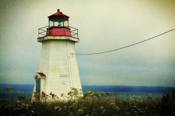 Fall Photograph - Lighthouse Nova Scotia #1 by Tatiana Travelways
