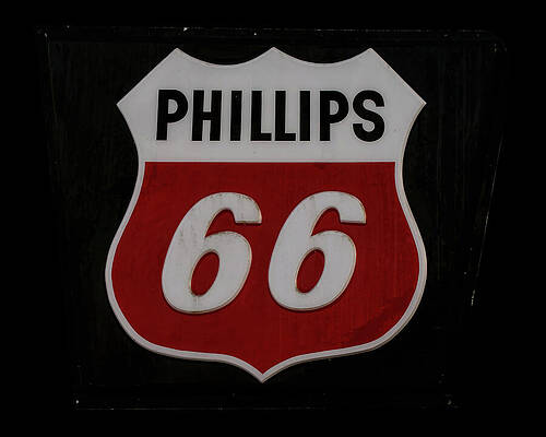 Wall Art featuring the photograph Phillips 66 Sign #2 by Flees Photos