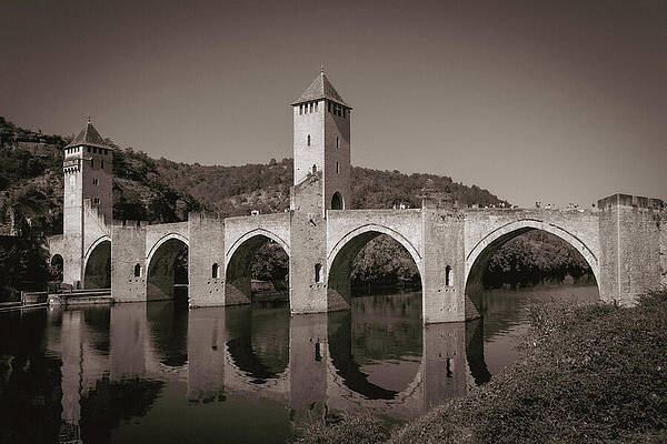 Scenic Photograph - Pont Valentre In Cahors #2 by Seeables Visual Arts