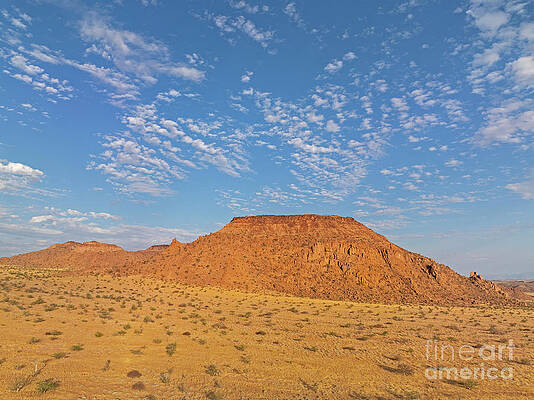 Landscape Photograph - Red Granite Rocks And Hills Nearby Twyfelfontein, Namibia #2 by Sami Sarkis Photography