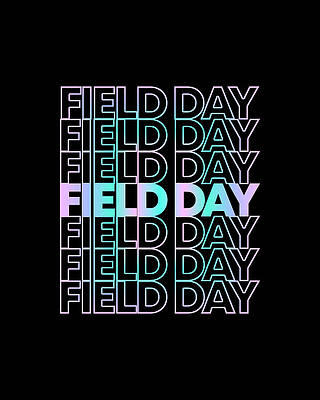 School Wall Art featuring the digital art School Field Day #2 by Flippin Sweet Gear