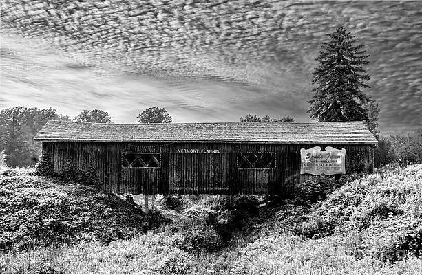 Wall Art featuring the photograph Spade Farm Covered Bridge In Ferrisburgh, Vermont #2 by Eric Killorin