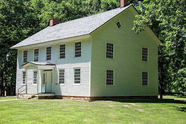 Wall Art featuring the photograph 2 Story Colonial House by Flees Photos