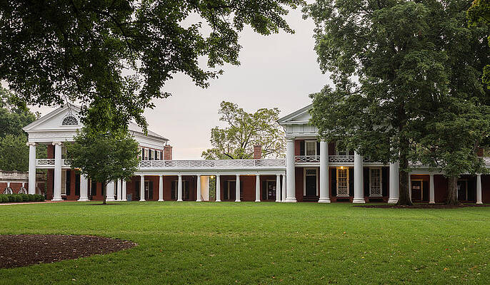 Usa Photograph - Student Houses And Walkway UVA #2 by Steven Heap