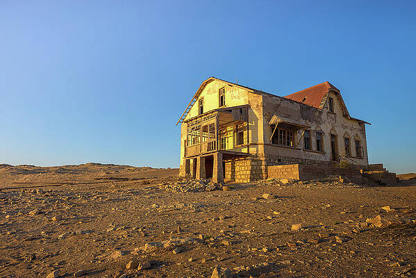 Sunrise Wall Art featuring the photograph Sunrise Above An Abandoned House In Kolmanskop Ghost Town, Namibia #2 by Miroslav Liska