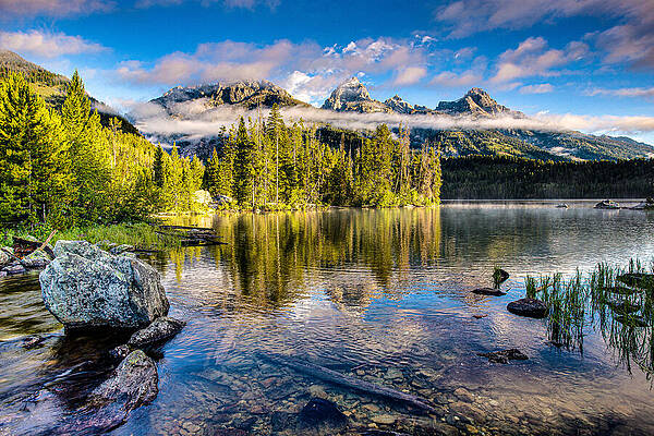 Wall Art featuring the photograph Taggart Lake - Grand Teton National Park #2 by Adam Mateo Fierro