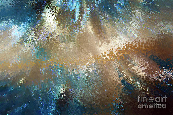 Blue Wall Art featuring the painting 2 Timothy 1 7. Be Fearless. by Mark Lawrence