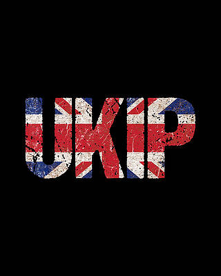 Party Wall Art featuring the digital art UKIP UK Independence Party #2 by Flippin Sweet Gear