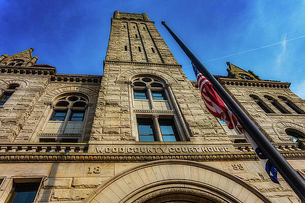 Wall Art featuring the photograph Wood County Courthouse In Parkersburg, WV #2 by Jonny D