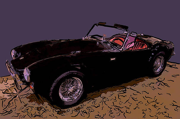Drawing - 2015 Shelby Cobra 50th Anniversary Edition Digital Drawing by Flees Photos
