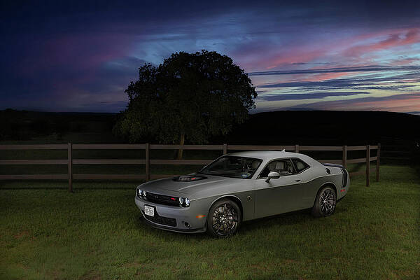 Sunset Photograph - 2020 Dodge Challenger by Steve Templeton