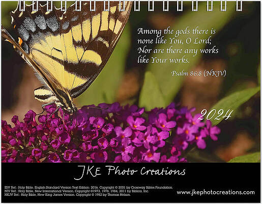 Inspirational Photograph - 2024 Inspirational Calendar Cover Page by Joni Eskridge