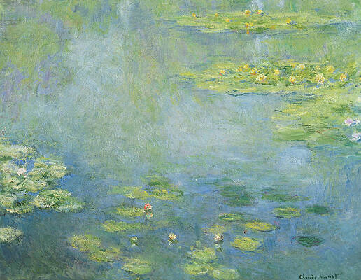 Claude Monet Waterlilies Painting