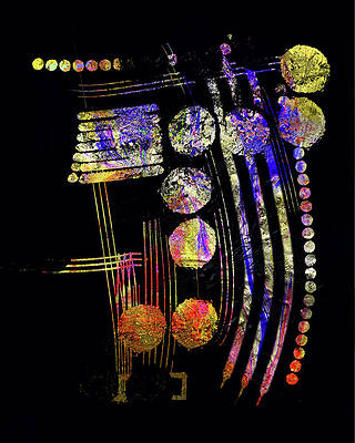 Wall Art featuring the digital art Orb Light by Marina Flournoy