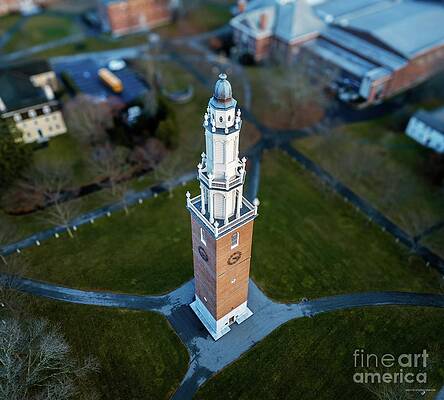 Wall Art featuring the photograph Aerial View Of Phillips Academy Bell Tower In Andover, Massachusetts #3 by Eric Killorin