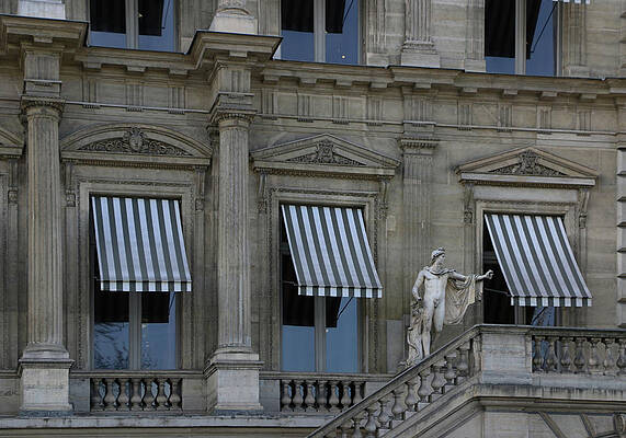 Paris Photograph - Three Awnings by Ron Berezuk