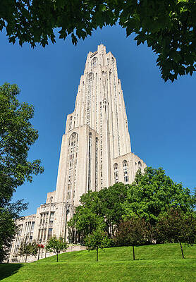 Tourism Wall Art featuring the photograph Cathedral Of Learning Building At The University Of Pittsburgh #3 by Steven Heap