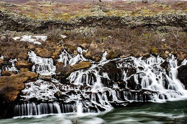 Wild Wall Art featuring the photograph Hraunfossar #3 by Robert Grac