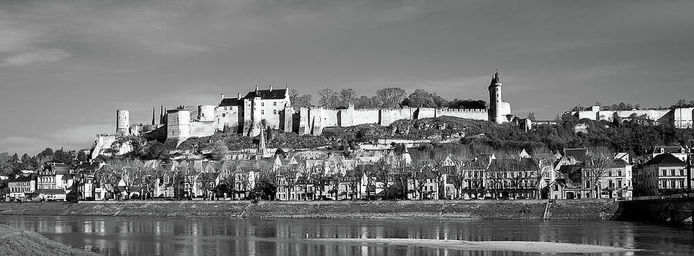 Château Overlooking River View Wall Art