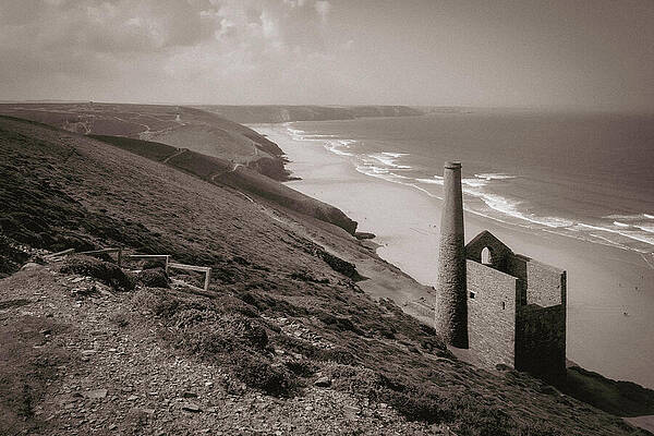 Coastal Ruin Overlooking the Sea Photograph
