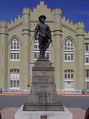 Wall Art featuring the photograph VMI Barracks - Jackson Arch #3 by Deb Beausoleil