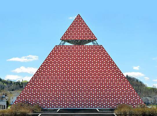 Architecture Wall Art featuring the photograph 3,000 Yields - Pyramid Des Ha Ha In Saguenay, Quebec, Canada #3000 by KJ Swan