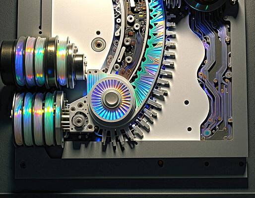 Intricate Wall Art featuring the digital art 3D Reality Printer by Eris And AI