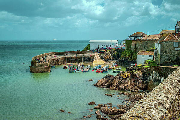 Charming Coastal Village Harbor Wall Art