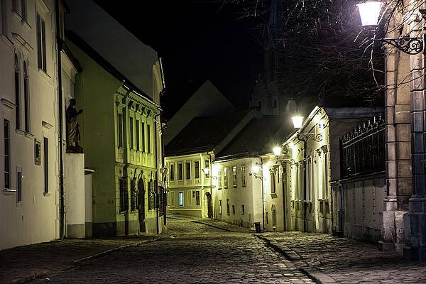 Landmark Photograph - Bratislava At Night #4 by Robert Grac