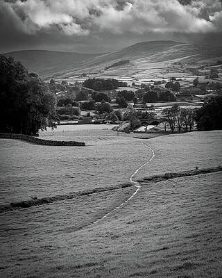 Serene Countryside Landscape Wall Art