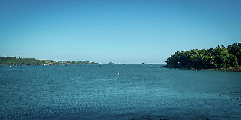 Calm Blue Coastal View Photograph