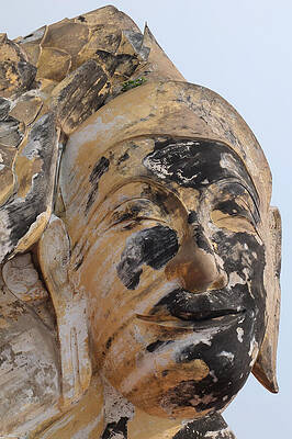 Serene Wall Art featuring the photograph Temple Of The Reclining Buddha At Wat Lokayasutharam #4 by Travel Essayist