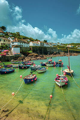 Tranquil Coastal Harbor Scene Wall Art