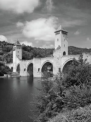 Medieval Stone Bridge with Towers Wall Art