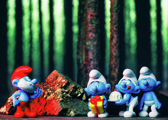 Tree Photograph - Still Life - Smurfs #5 by Robert Niemeier