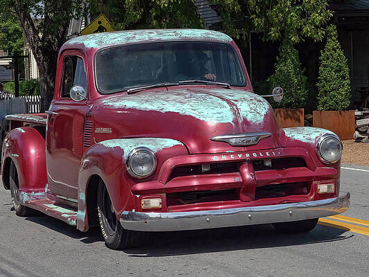 Wall Art featuring the photograph 54 Chevy Truck by Gina Fitzhugh