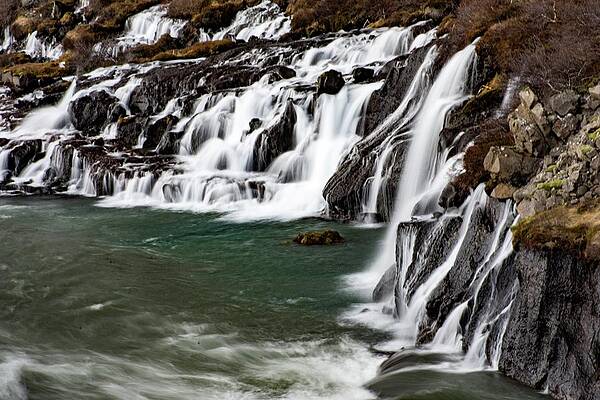 Wild Wall Art featuring the photograph Hraunfossar #6 by Robert Grac