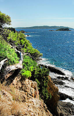 Hyeres,Giens,France,mediterranean sea,rocky coastline by Severija Kirilovaite